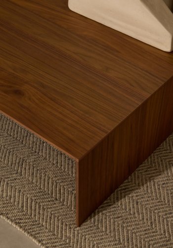 KAVE HOME Litto sofabord i valndfiner med naturlig farvefinish, 140 x 70 cm