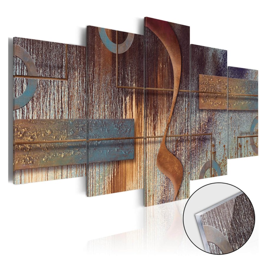 ARTGEIST Rainbow Map billede - multifarvet print p akrylglas (80x120)