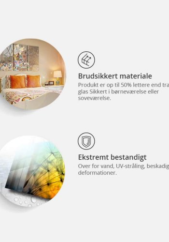 ARTGEIST Rainbow Map billede - multifarvet print p akrylglas (80x120)