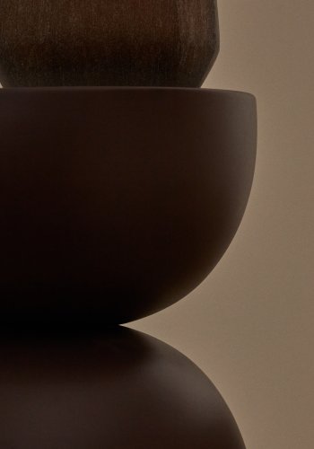 KAVE HOME Sidebord Rachell lavet af metal med lilla malet finish Ã˜30,5 cm