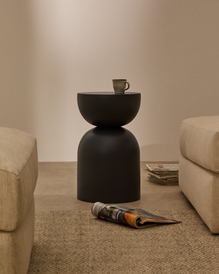 KAVE HOME Sidebord Rachell lavet af metal med grmalet finish 30,5 cm