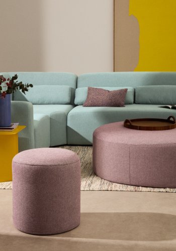 KAVE HOME Kaeli lilla fodsttte med aftageligt betrk Ã˜43cm