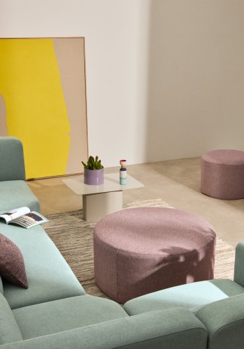 KAVE HOME Kaeli lilla fodsttte med aftageligt betrk Ã˜90cm