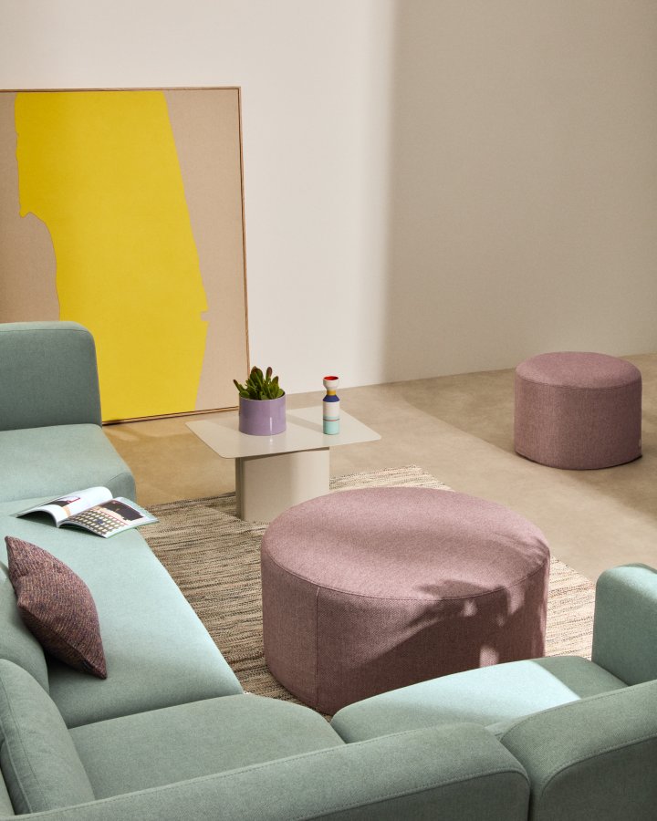 KAVE HOME Kaeli lilla fodsttte med aftageligt betrk Ã˜90cm