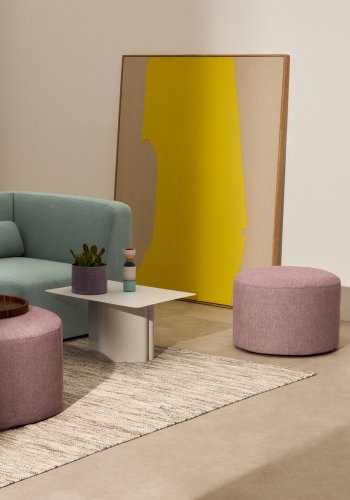 KAVE HOME Kaeli lilla fodsttte med aftageligt betrk Ã˜60cm