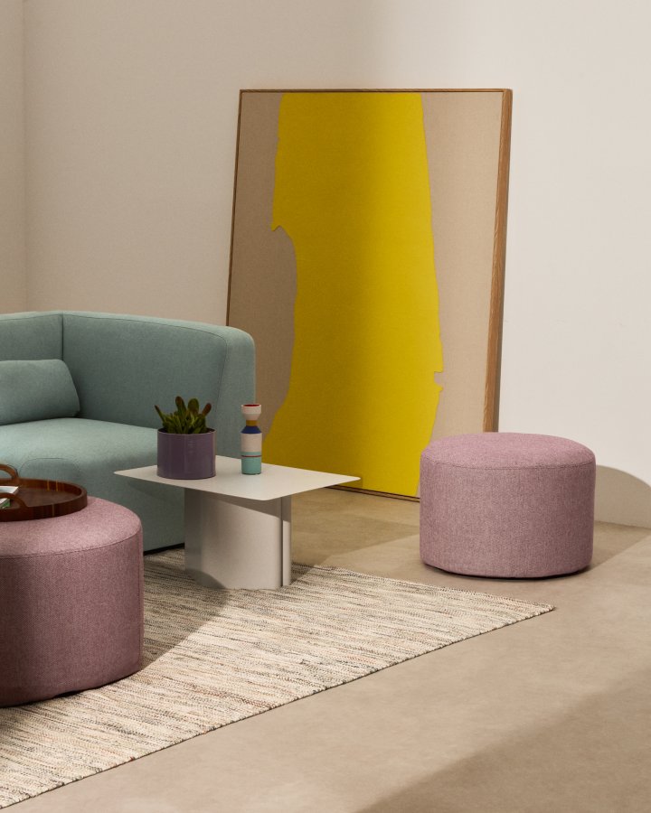 KAVE HOME Kaeli lilla fodsttte med aftageligt betrk Ã˜60cm