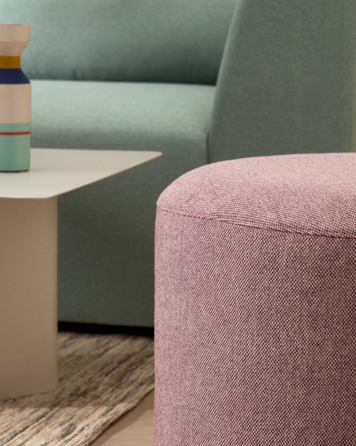 KAVE HOME Kaeli lilla fodsttte med aftageligt betrk Ã˜60cm