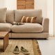 KAVE HOME Sofa Gala 4-personers i beige chenille FSC Mix Credit 300 cm