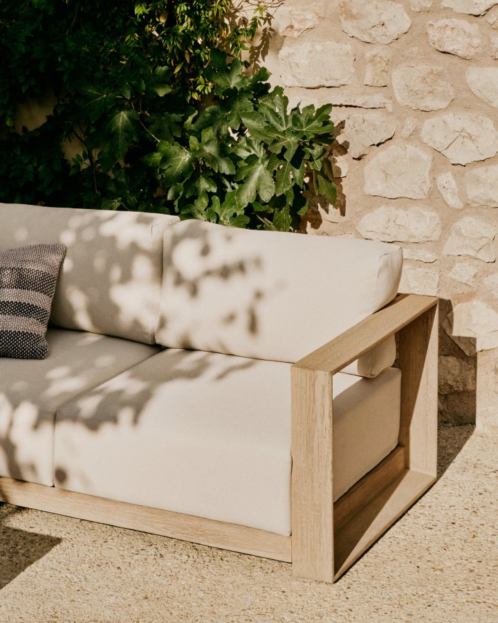 KAVE HOME Ambra 2-pers. udendrs havesofa, m. aftagelige hynder - akacietr (174cm)