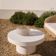 KAVE HOME Aiguablava sofabord, rund - hvid cement (66)