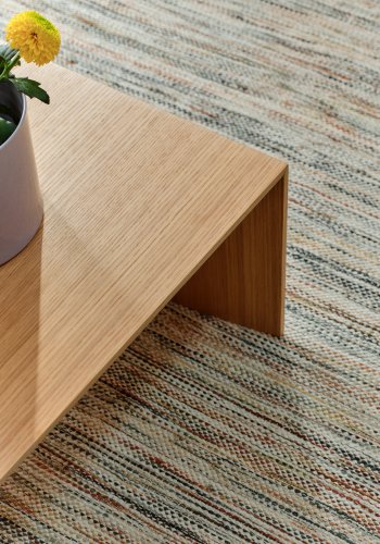 KAVE HOME Litto egefiner sofabord med naturlig farve finish, 140 x 70 cm