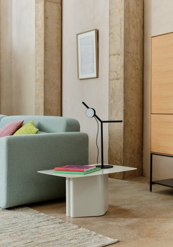 KAVE HOME Arvin sofabord, rektangulr - gr jern (70x52)