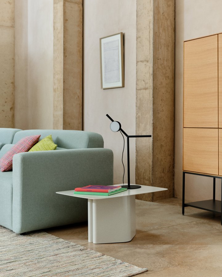 KAVE HOME Arvin sofabord, rektangulr - gr jern (70x52)