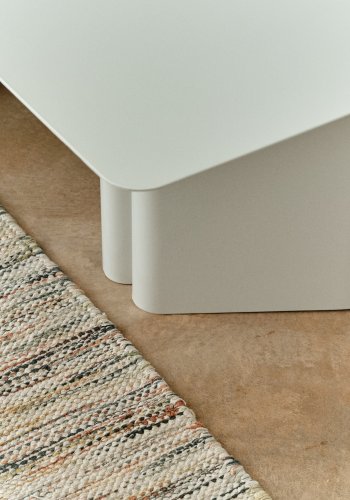 KAVE HOME Arvin sofabord, rektangulr - gr jern (70x52)