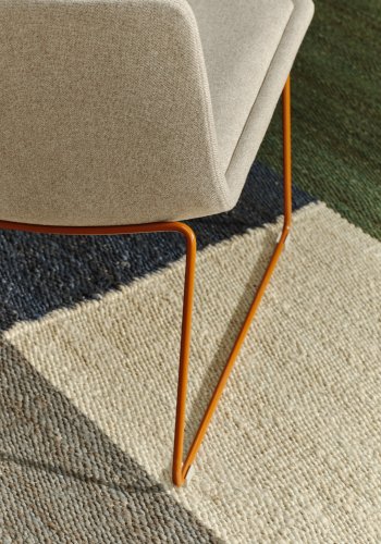 KAVE HOME Zahara beige lnestol med stlben og FSC 100% terracotta finish