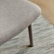 KAVE HOME Inari fodsttte i beige og stl med beige malet finish 60 x 50 cm FSC Mix Credit