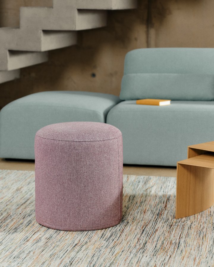 KAVE HOME Kaeli lilla fodsttte med aftageligt betrk Ã˜43cm