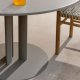 KAVE HOME Sedalis rundt udendrs bord i stl med taupe aluminiumsplade Ã˜80cm