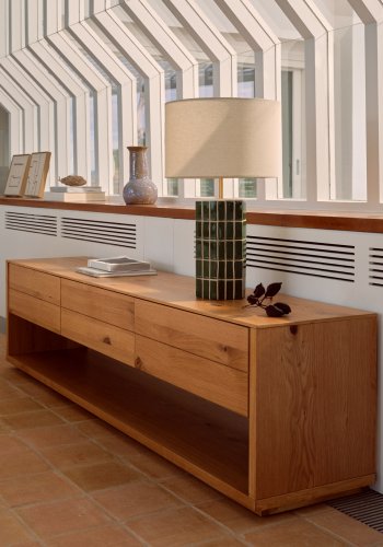 KAVE HOME Rue grn keramisk bordlampe