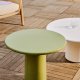 KAVE HOME Albanella sofabord, rund - blank grn cement (65)