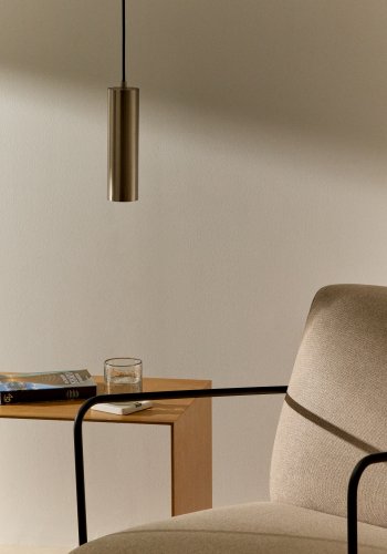 KAVE HOME Andia loftlampe - brstet slv aluminium