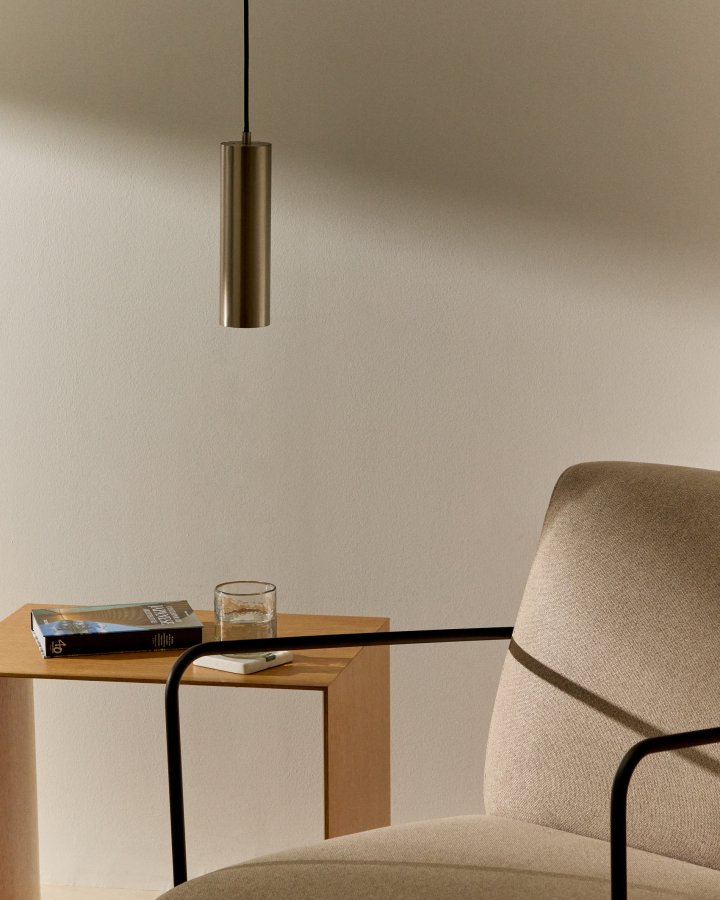 KAVE HOME Andia loftlampe - brstet slv aluminium