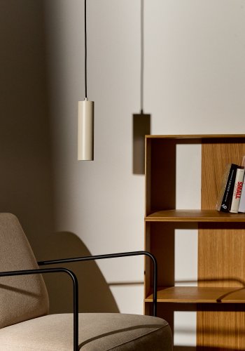 KAVE HOME Andia loftlampe - beige aluminium