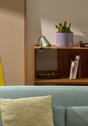 KAVE HOME Jula lille lampe med klemme i grnt metal