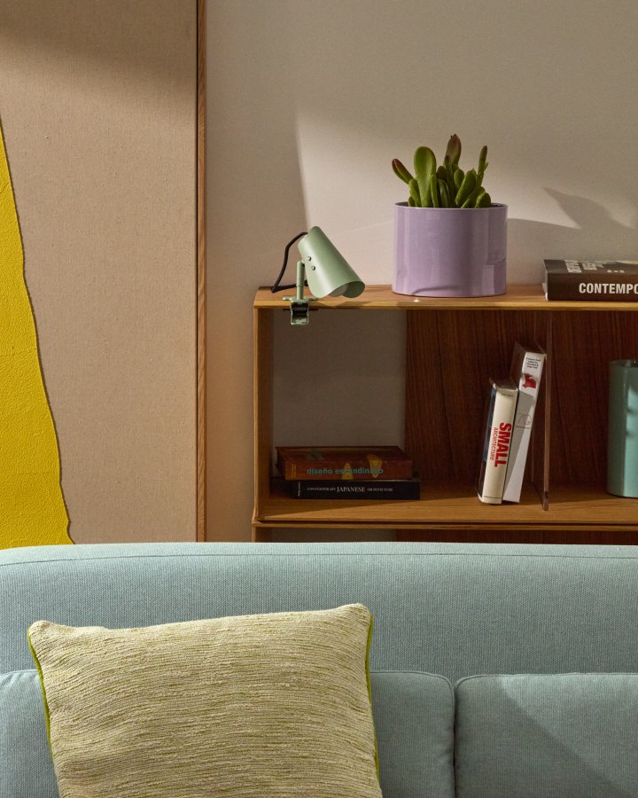 KAVE HOME Jula lille lampe med klemme i grnt metal