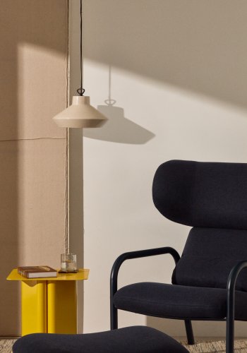 KAVE HOME Portol beige keramisk loftslampe