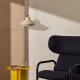 KAVE HOME Portol beige keramisk loftslampe