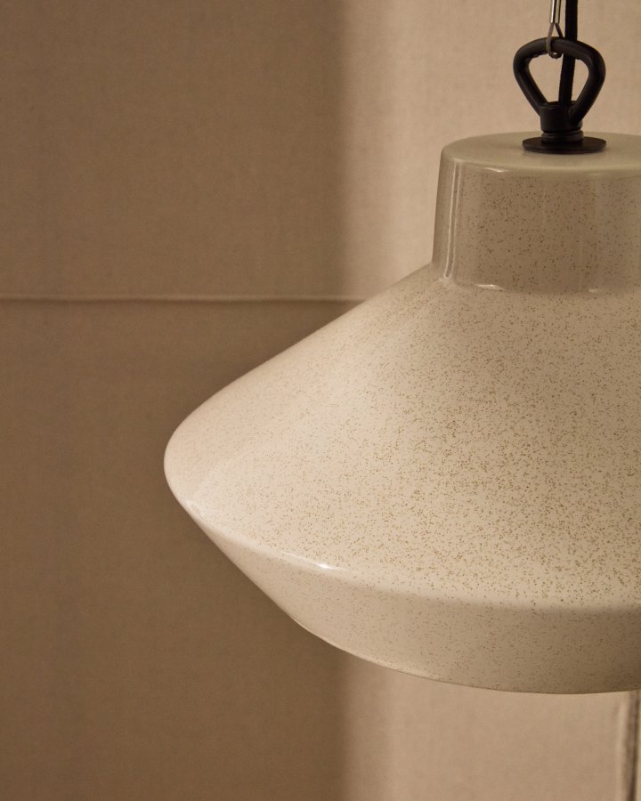 KAVE HOME Portol beige keramisk loftslampe