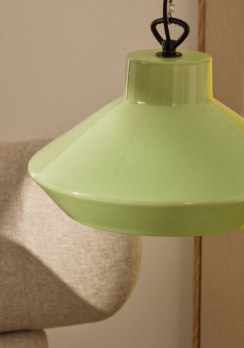KAVE HOME Portol grn keramisk loftslampe