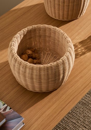 KAVE HOME Zilna rattan vase 19cm