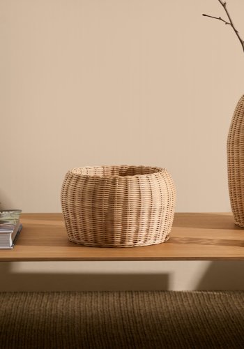 KAVE HOME Zilna rattan vase 19cm