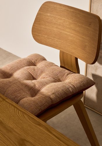 KAVE HOME Aren stolehynde, kvadratisk - pink stof (45x45)