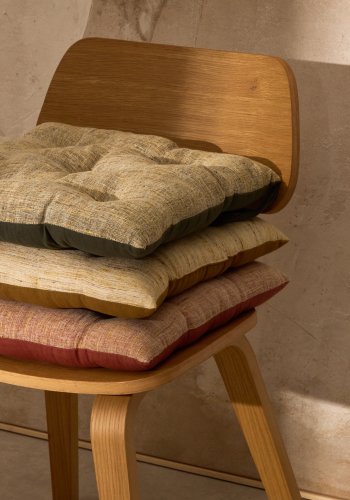 KAVE HOME Aren stolehynde, kvadratisk - pink stof (45x45)