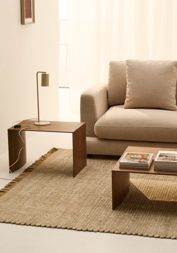 KAVE HOME Sofa Gala 4-personers i beige chenille FSC Mix Credit 300 cm