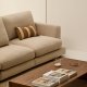 KAVE HOME Sofa Gala 4-personers i beige chenille FSC Mix Credit 300 cm