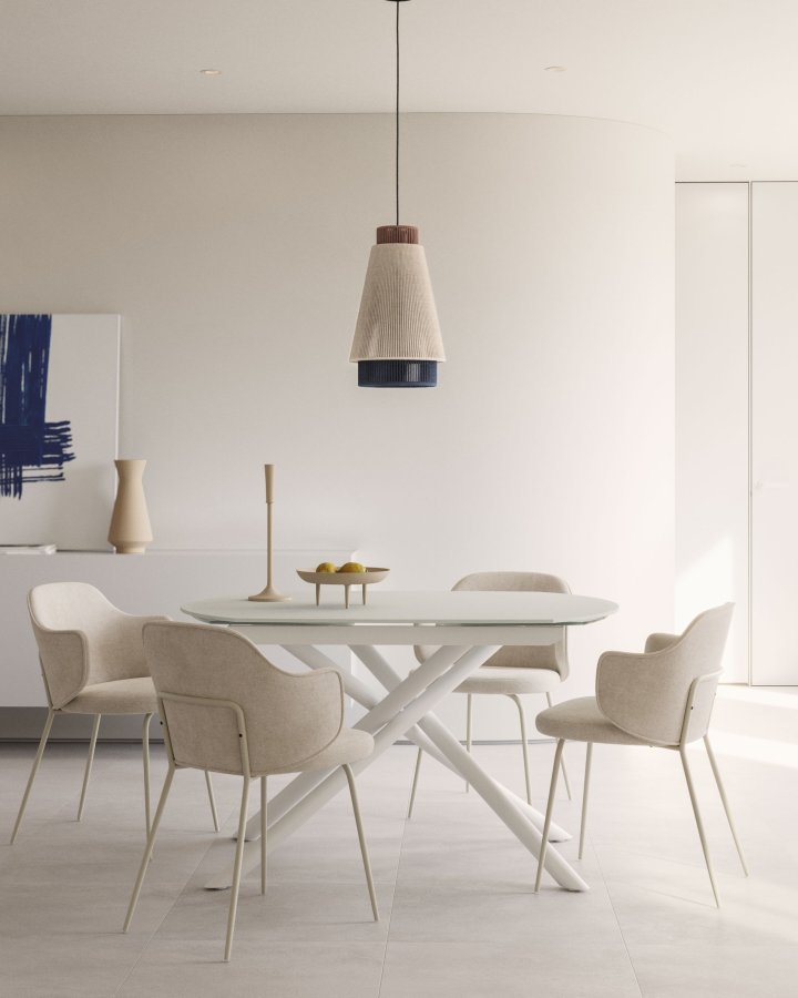 KAVE HOME Yuvia loftlampe - multifarvet jute