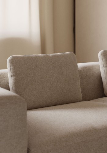 KAVE HOME Blok pude - beige stof (40x60)