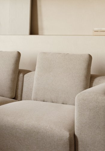 KAVE HOME Blok pude - beige stof (50x60)