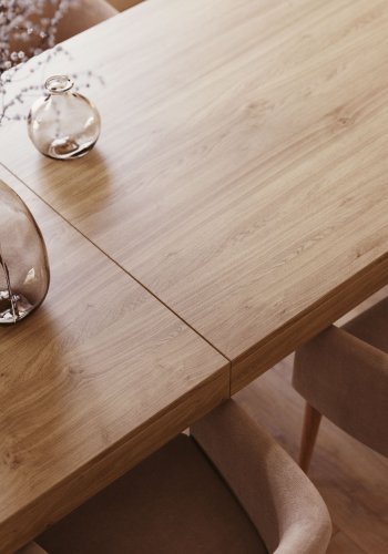 KAVE HOME Vivy spisebord - egetrs finér, m. tillgsplade (180(230)x90) 