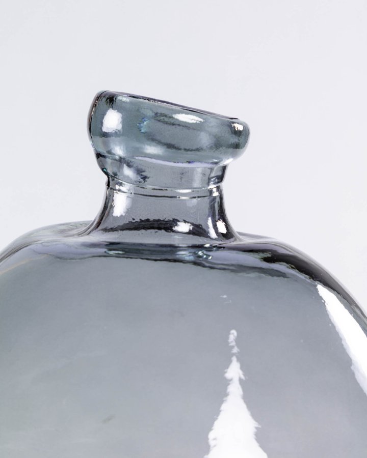 KAVE HOME Brenna vase - bl genbrugs glas (H:33)