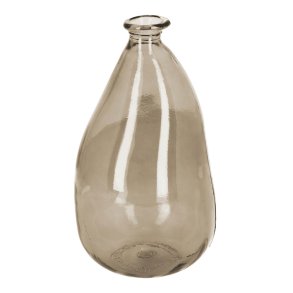 KAVE HOME Brenna medium vase - brun genbrugs glas (H:36)