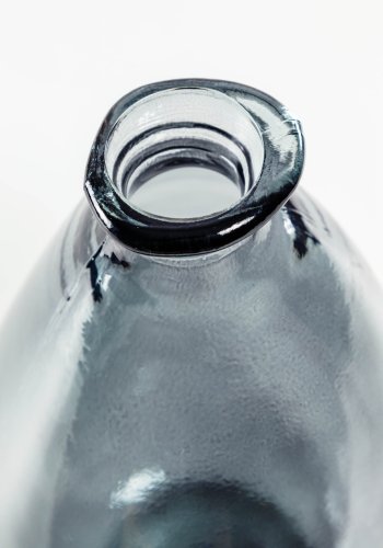 KAVE HOME Brenna medium vase - bl genbrugs glas (H:36)