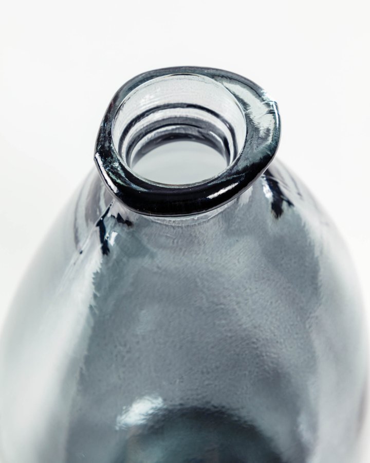 KAVE HOME Brenna medium vase - bl genbrugs glas (H:36)