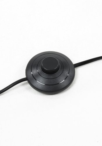 KAVE HOME Izar gulvlampe - natur tr og hvid metal/bomuld