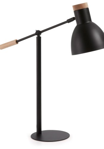 KAVE HOME Scarlett bordlampe - sort/natur metal/tr 