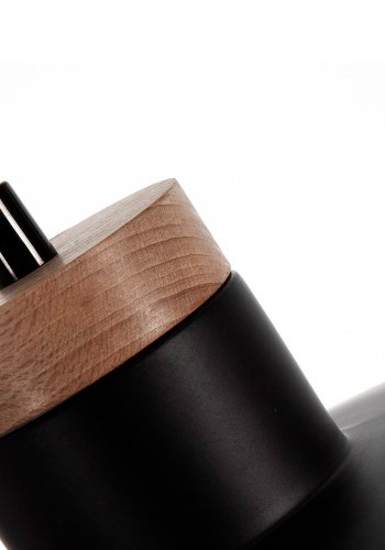 KAVE HOME Margot loftlampe - sort/natur metal/tr, rund (38)